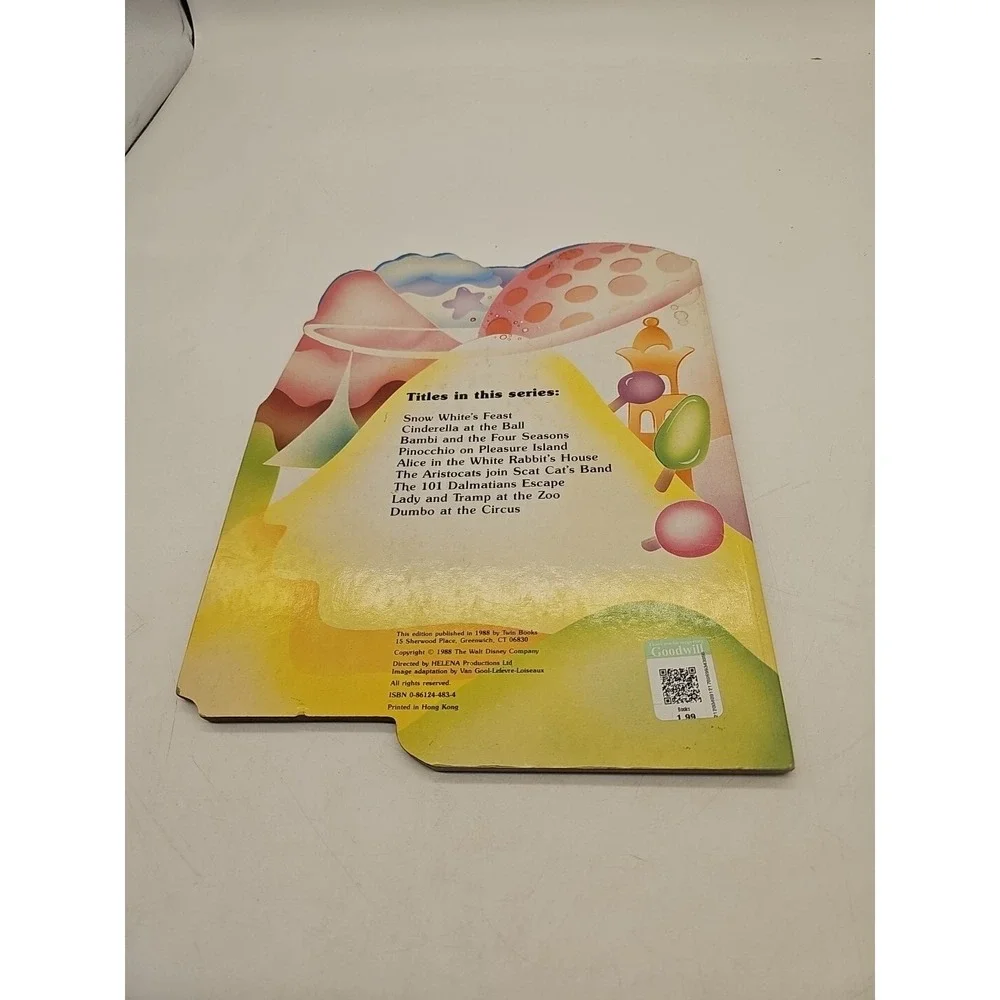 Disney Pinocchio On Pleasure Island Hardback Hardcover Book Vintage 1988 Classic